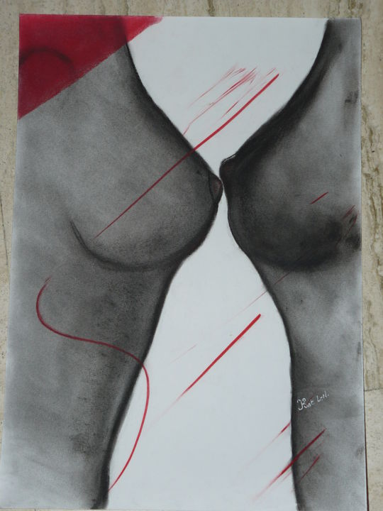 Drawing titled "027.jpg" by Kat Ln, Original Artwork, Charcoal