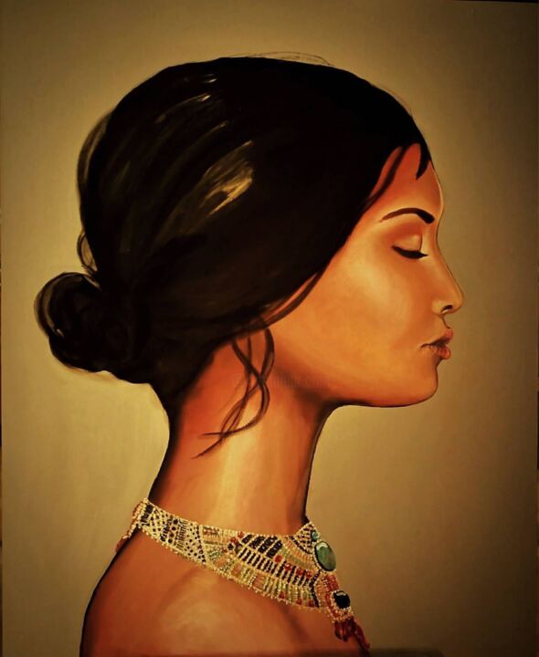 Картина под названием "Тэра" - Katrina, Подлинное произведение искусства, Акрил Установлен на Деревянная рама для носилок