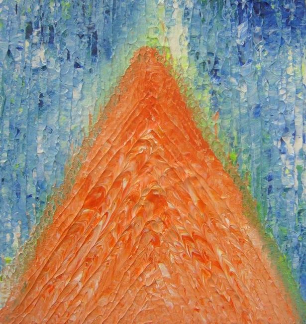 Pintura titulada "Volcanic" por Katsabrina, Obra de arte original