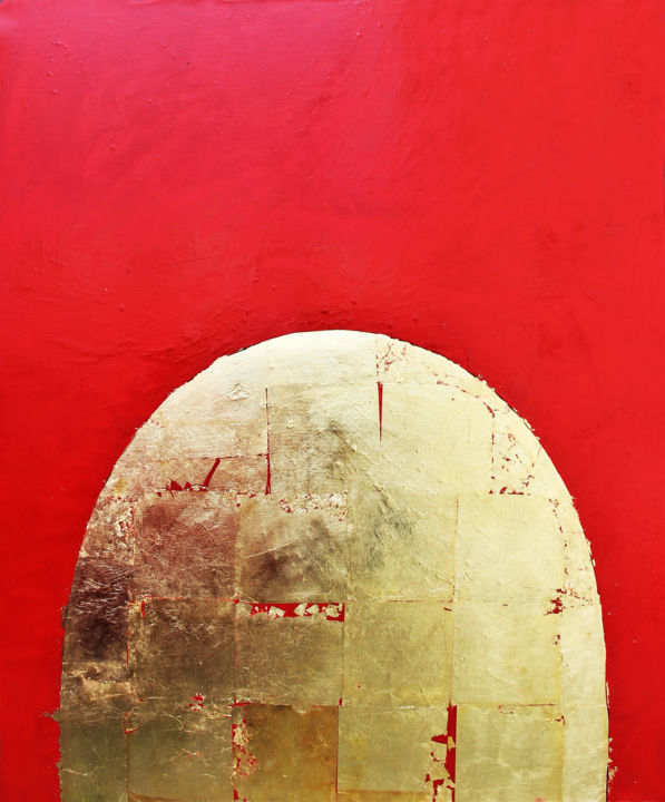 Painting titled "Roșia Montană" by Catalin Tzetze Radulescu, Original Art, Oil