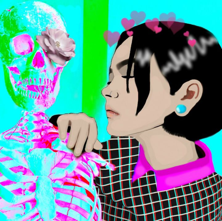 Digital Arts titled "webpunk" by Katya _holod13, Original Artwork, Digital Painting