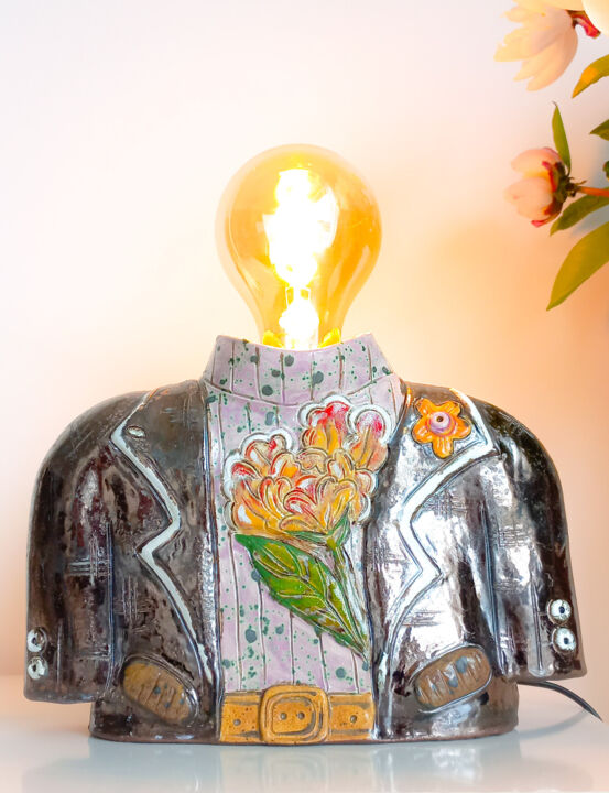 Design intitulada "Lampe de table  - K…" por Katya M, Obras de arte originais, Cerâmica