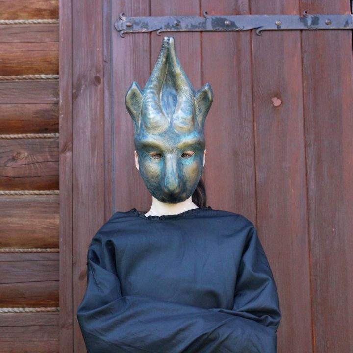 "The mask "Capricorn"" başlıklı Heykel Katyusha Ray tarafından, Orijinal sanat, Diğer