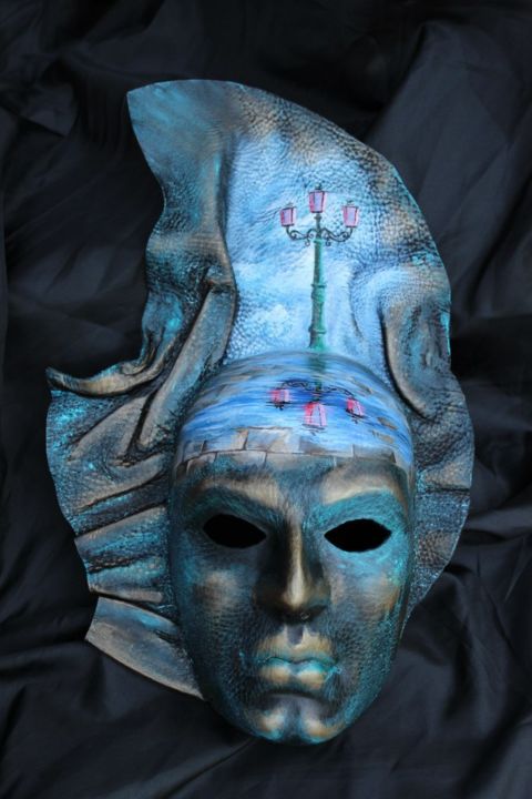 Sculpture titled "The mask "Spirit of…" by Katyusha Ray, Original Artwork, Other