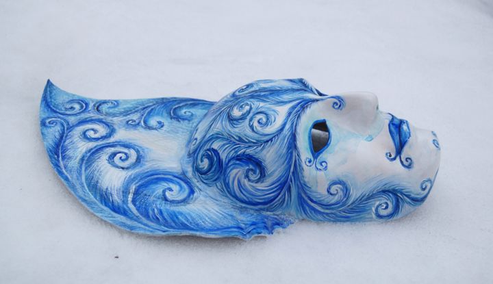 Sculpture titled "The mask "Frost"" by Katyusha Ray, Original Artwork, Other