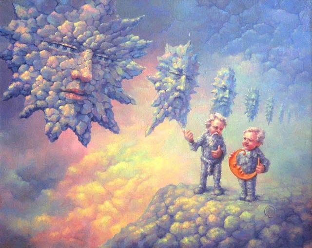 Painting titled "Collectors" by Victor Ka, Original Artwork, Oil