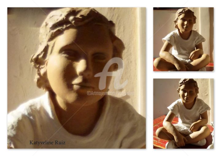Escultura titulada "Sarah" por Katyveline Ruiz, Obra de arte original, Terracota