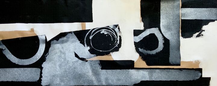 Картина под названием "Abstract no. 7721 b…" - Anita Kaufmann, Подлинное произведение искусства, Акрил