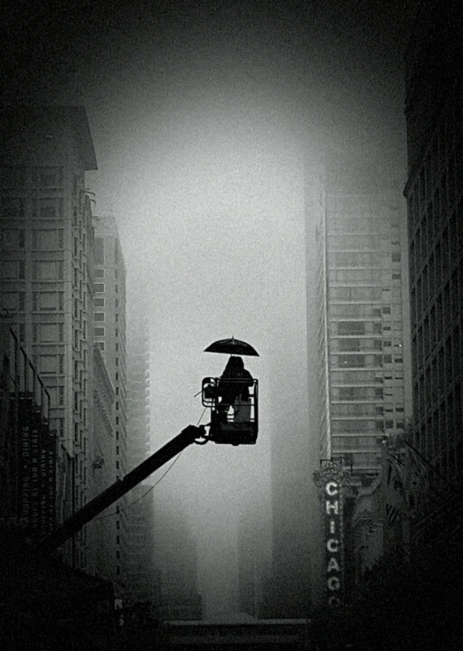 Fotografia zatytułowany „Ghost of Chicago” autorstwa Kay Jay, Oryginalna praca, Fotografia cyfrowa