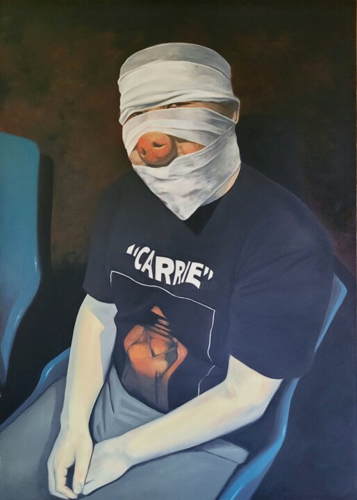 Malerei mit dem Titel "carrie II" von Kay Pischang, Original-Kunstwerk, Öl