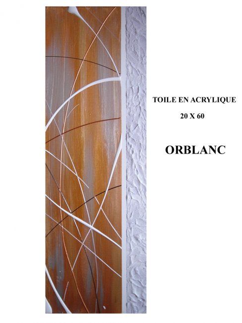 Pittura intitolato "ORBLANC" da Kaÿa, Opera d'arte originale, Olio