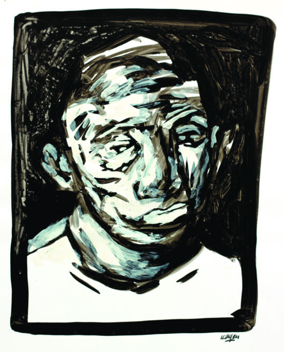 「Sad」というタイトルの描画 Kayenによって, オリジナルのアートワーク, インク