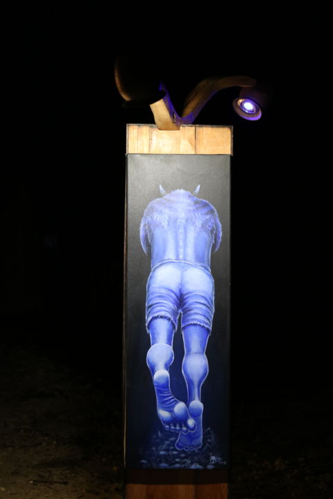 Sculpture intitulée "mofwazé" par Kayhanga, Œuvre d'art originale, Bois