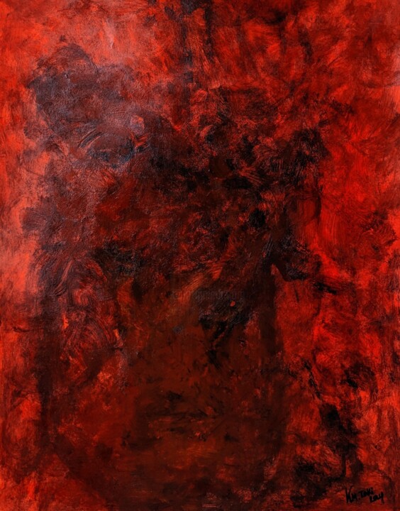Pittura intitolato "A living factory VI…" da Kazi Muhammed Taki, Opera d'arte originale, Acrilico