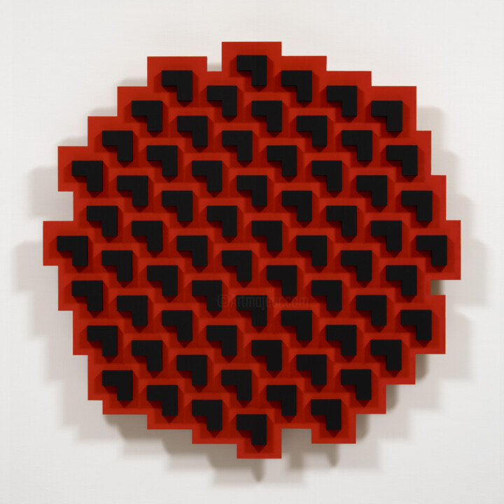 Sculpture titled "Carpet Bombing" by Kazuhiro Higashi, Original Artwork, Acrylic