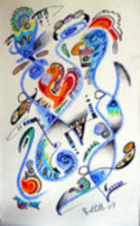 Painting titled "A Ghost From The Co…" by Kelly Billette, Original Art, Oil