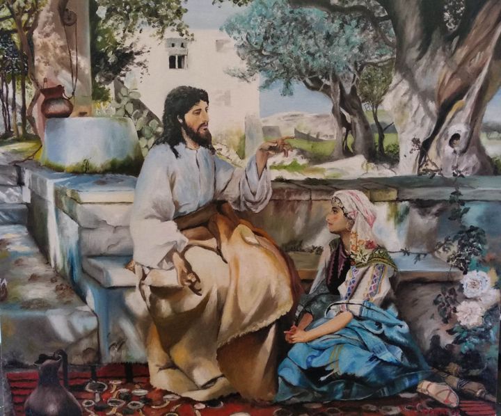 Peinture intitulée "Христос" par Mrde2016, Œuvre d'art originale, Huile