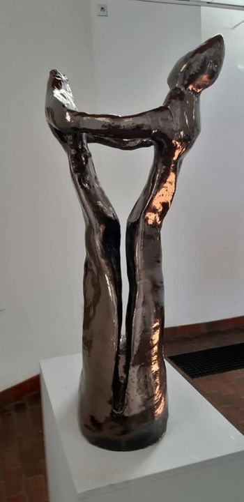 Скульптура под названием ""TANIEC"" - Kochan Elżbieta, Подлинное произведение искусства, Керамика