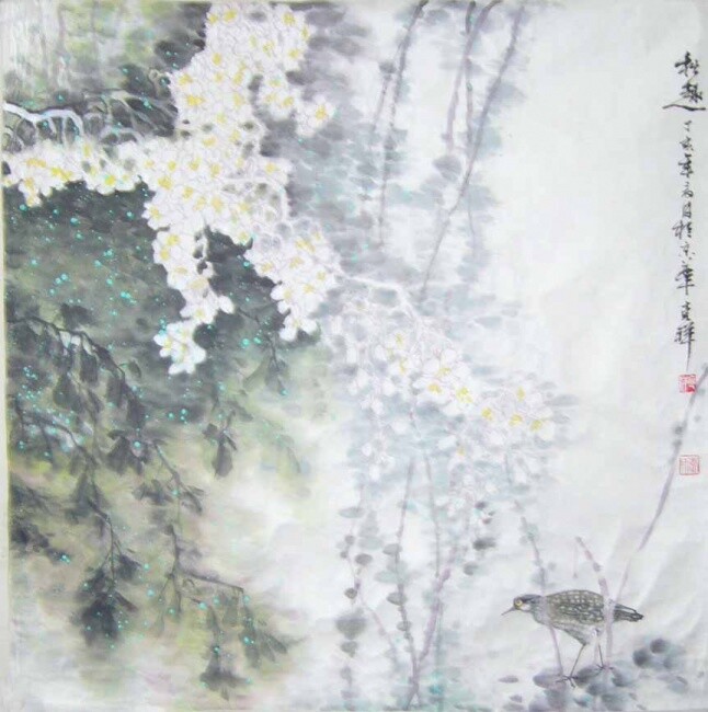 Painting titled "秋趣" by Ke Xiang Li, Original Artwork