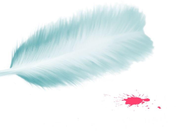 Digitale Kunst mit dem Titel "Feathered Pen with…" von Keep Magic, Original-Kunstwerk, Digitale Malerei