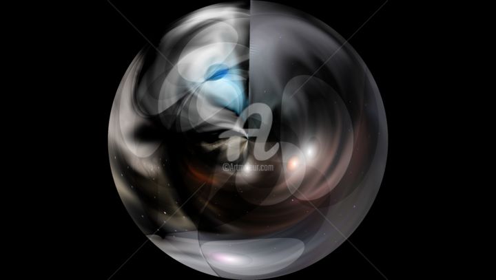 Arts numériques intitulée "Sphere" par Keinnech, Œuvre d'art originale