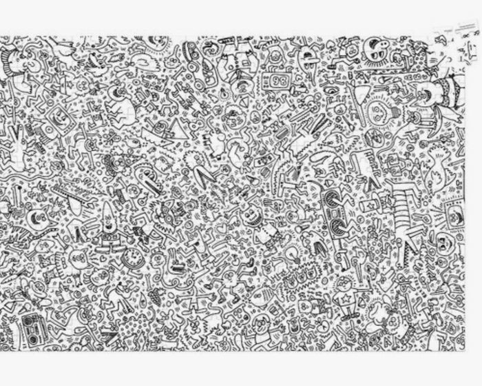 Design intitulée "Puzzle" par Keith Haring, Œuvre d'art originale, Accessoires