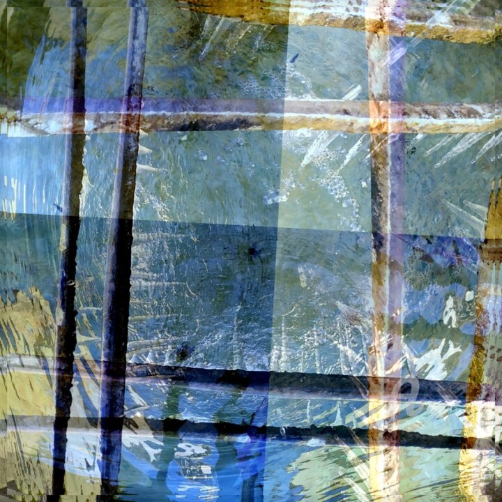 Digital Arts με τίτλο "Caged" από Keith Surridge, Αυθεντικά έργα τέχνης, Ψηφιακό Κολάζ