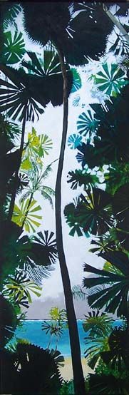 Painting titled "DAINTREE...." by Keith Scanlon, Original Artwork, Oil