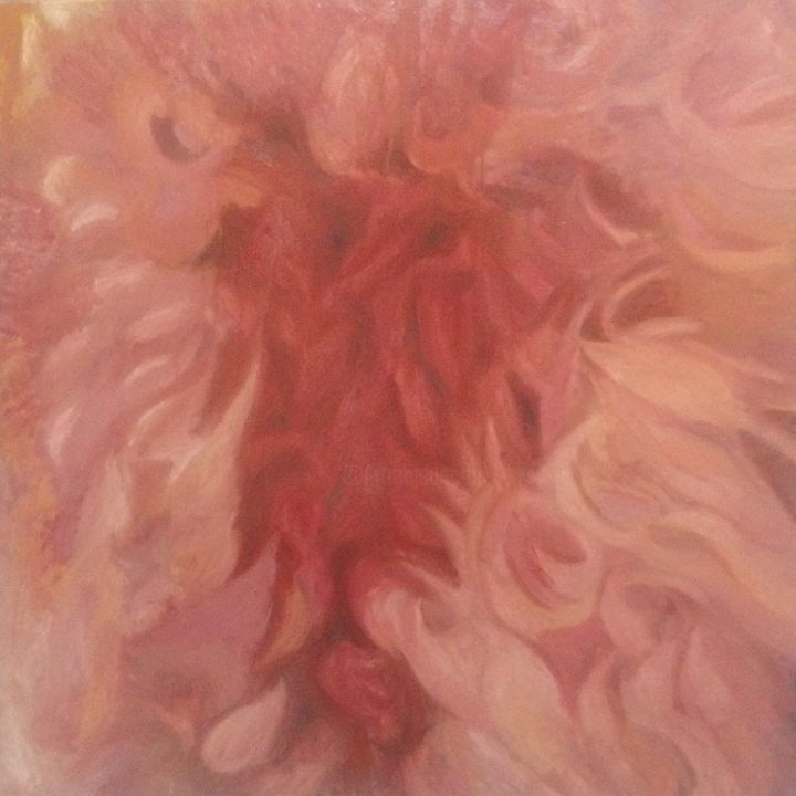Painting titled "Sha's Flower" by Umar Faruq Rozman, Original Artwork, Oil