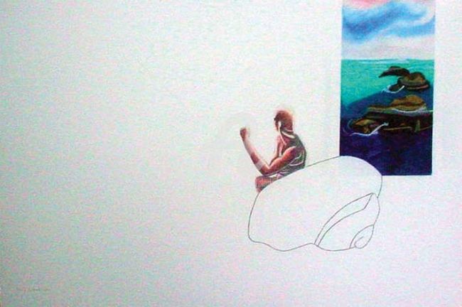 Drawing titled "Seashell II" by Kel Clarke, Original Artwork, Other