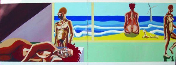 Malarstwo zatytułowany „Australian Summer N…” autorstwa Kel Clarke, Oryginalna praca, Akryl