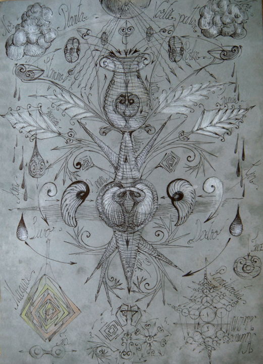 Σχέδιο με τίτλο "4-planta-apa-convec…" από Gabriel Kelemen, Αυθεντικά έργα τέχνης
