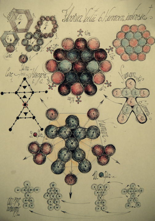 Dibujo titulada "82-algoritm-computa…" por Gabriel Kelemen, Obra de arte original