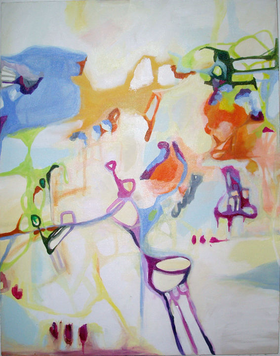 Pintura intitulada "caminhospossiveis.j…" por Kelly Silva, Obras de arte originais