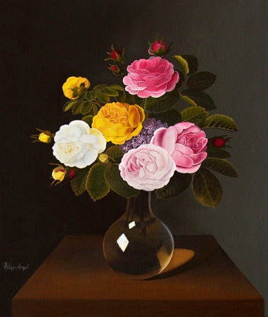 Peinture intitulée "ROSES" par Kempfi, Œuvre d'art originale, Autre