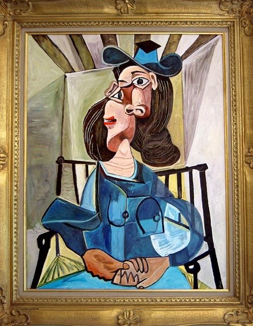 Pintura titulada "Femme au fauteuil" por Kempfi, Obra de arte original, Oleo