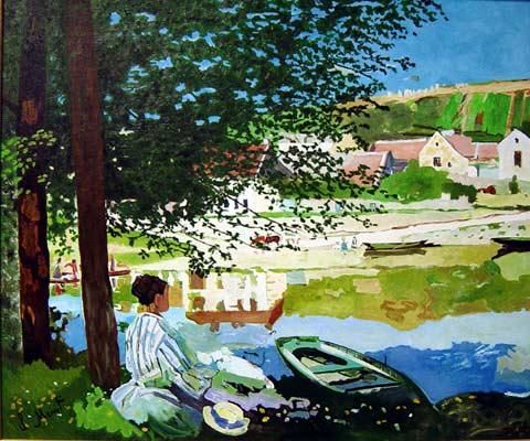 Painting titled "Copie Monet" by Kempfi, Original Artwork, Oil