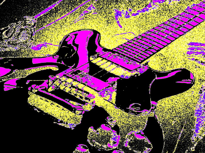 Фотография под названием "Guitar 7c2j4" - Ken Lerner, Подлинное произведение искусства, Цифровая фотография