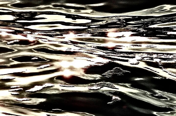 Photographie intitulée "Waves 3a3" par Ken Lerner, Œuvre d'art originale, Photographie numérique