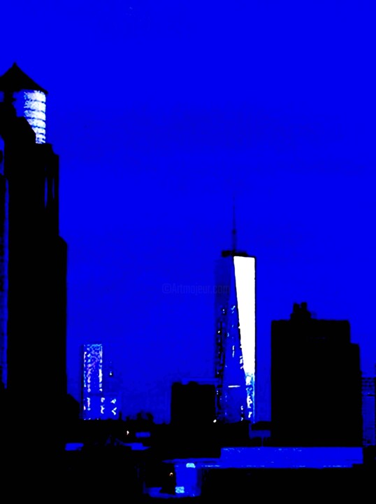 Fotografía titulada "Freedom Tower 1000a" por Ken Lerner, Obra de arte original, Fotografía digital