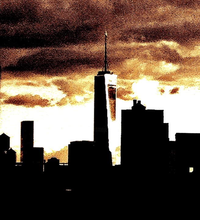 Photography titled "Freedom Tower 121d2" by Ken Lerner, Original Artwork, Digital Photography