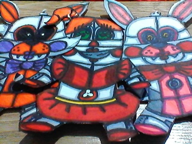 Zeichnungen mit dem Titel "my hand made fnaf t…" von Kkwolf Spina, Original-Kunstwerk, Marker