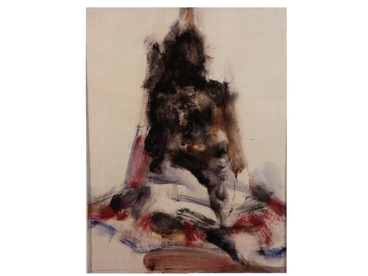 Картина под названием "Buddha" - Kenneth Loynes, Подлинное произведение искусства, Акрил Установлен на картон