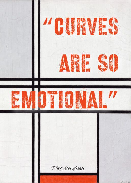 Digital Arts titled "Curves are so emoti…" by Kerry Pritchard, Original Artwork, Digital Painting