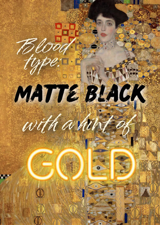 Arts numériques intitulée "Blood type Matte Bl…" par Kerry Pritchard, Œuvre d'art originale, Peinture numérique