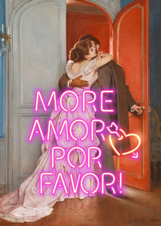 Digitale Kunst getiteld "More Amor Por Favor…" door Kerry Pritchard, Origineel Kunstwerk, Digitaal Schilderwerk