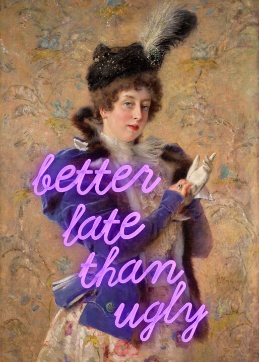 Arts numériques intitulée "Better late than ug…" par Kerry Pritchard, Œuvre d'art originale, Peinture numérique