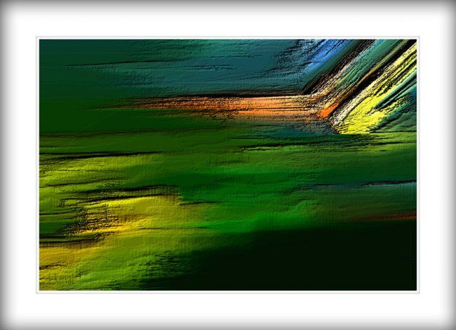 Digital Arts titled "Poutre" by L Kerval, Original Artwork, Digital Painting