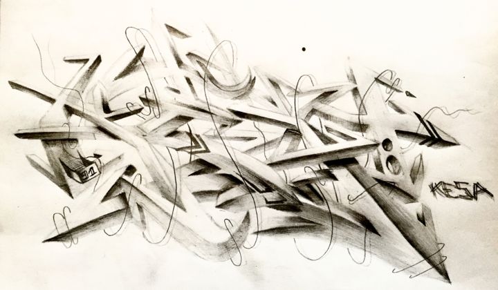 Kesa3D, Dibujo por Kesa Graffiti | Artmajeur
