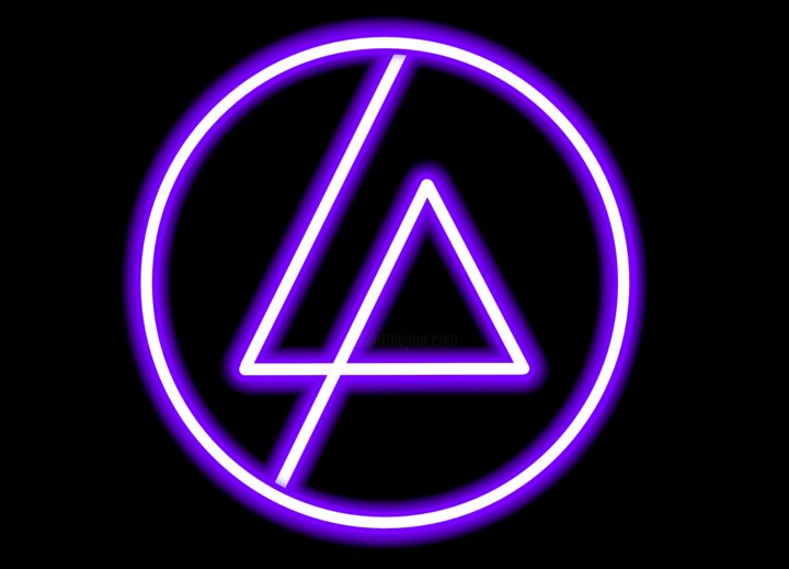 Linkin Park Logo Neon, Arte digital por Kevin Ferri